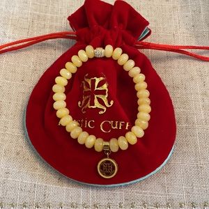 Rustic Cuff Yellow Bracelet